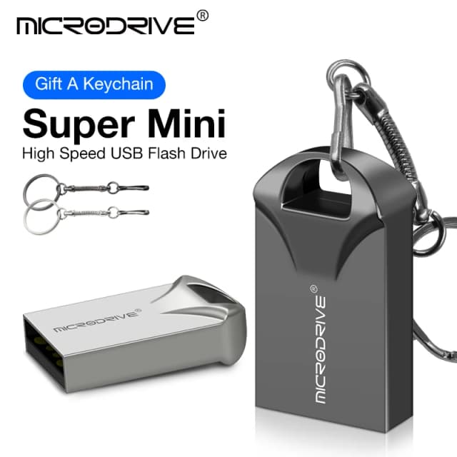 Mini usb flash drive pen drive usb 2.0 pendrive 64gb 32gb 16g 8g 4g flash memória vara com chaveiro 128gb u disco presentes criativos