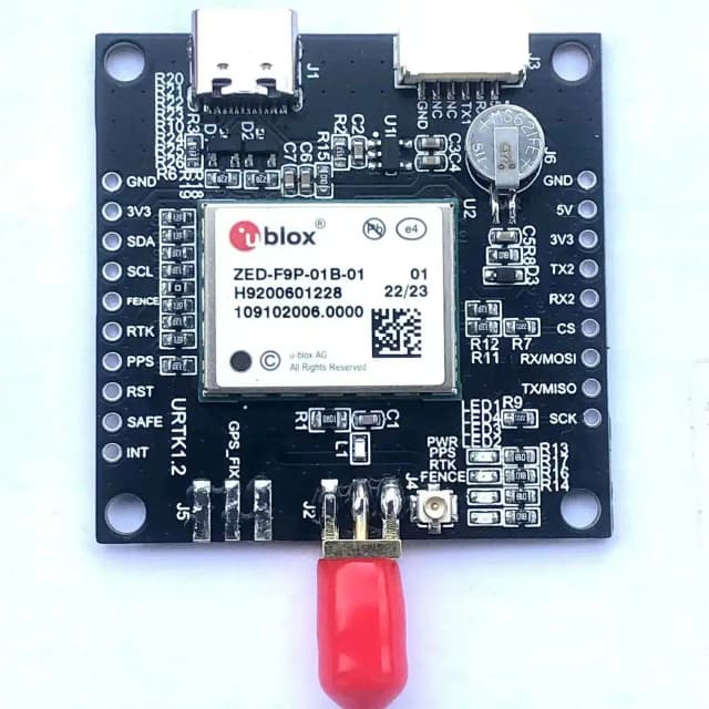 1PCS ZED-F9P-01B-01 Módulo de Posicionamento RTK de Nível Centimétrico Diferencial, Módulo de Navegação GPS, Novo Receptor de Placa GNSS