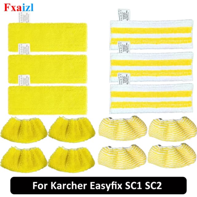 Acessórios de substituição para limpador a vapor, panos de microfibra para o chão, para conjunto de vapor Karcher Easyfix SC1 SC2 SC3 SC4 SC5