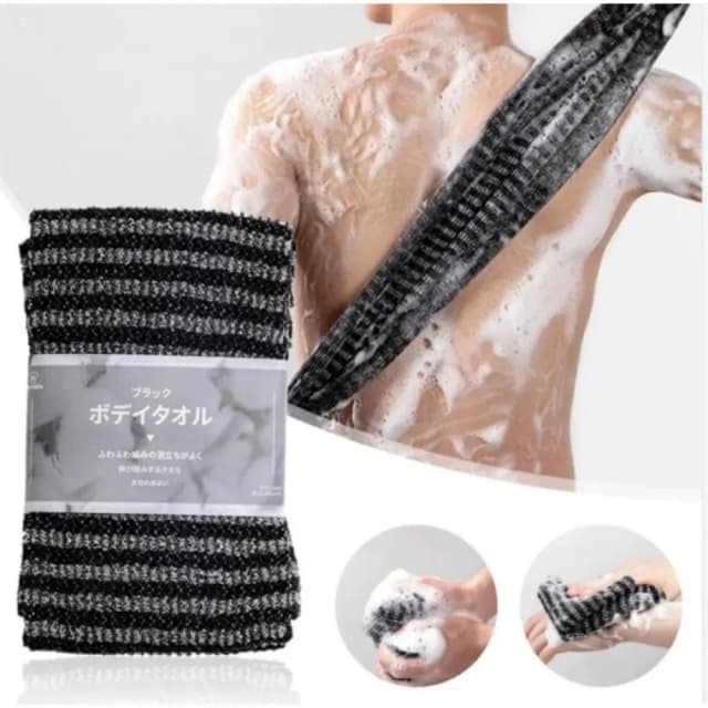 Japonês esfregando pano de banho escova de toalha de náilon para toalhas traseiras esfoliante esfrega chuveiro esponja corpo acessórios do banheiro