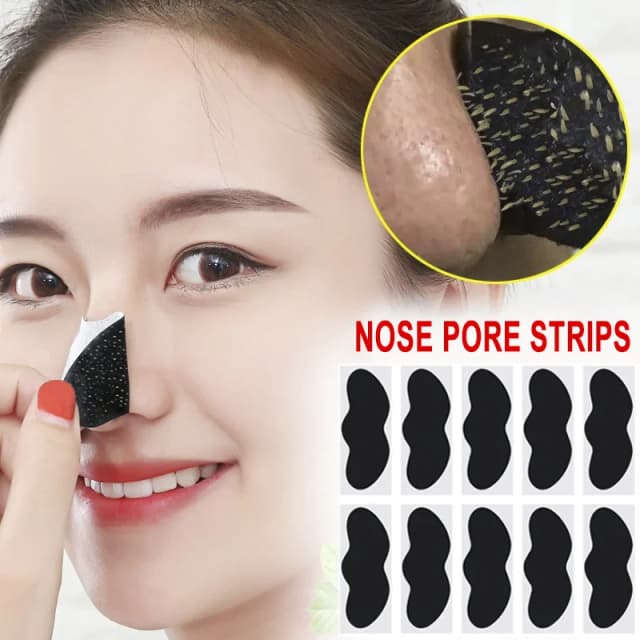10/50/100 peças adesivos de remoção de cravo facial-adesivos de limpeza de poros e nariz eficazes, adesivo de cuidados de limpeza profunda suave